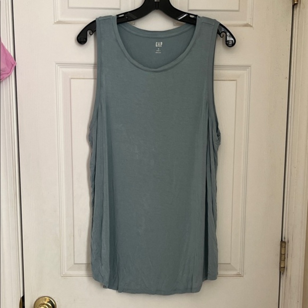 GAP Women's Luxe Tee Teal Muscle Tee